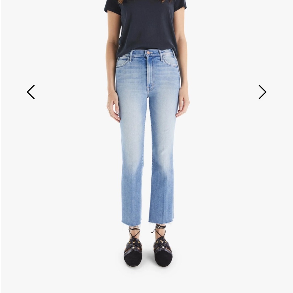 Mothers high rise ankle Frey cropped jean